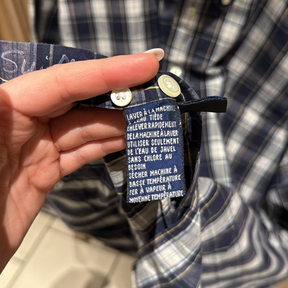 Nautica Blue Plaid short sleeve button down - Size XL - Picture 7 of 8